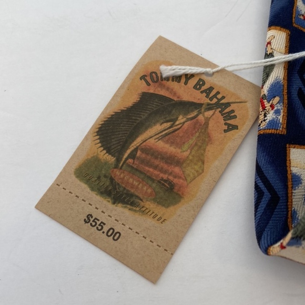 Tommy Bahama Blue Hula Girl Tie New With Tags - Picture 3 of 5